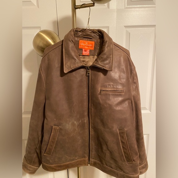 Façonnable Jeans luxury leather cowhide Jacket - Picture 3 of 10